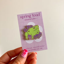 Load image into Gallery viewer, Toad & Viola Enamel Pin