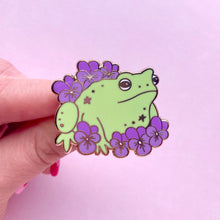 Load image into Gallery viewer, Toad & Viola Enamel Pin