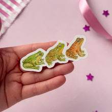 Load image into Gallery viewer, Frog Train Sticker
