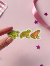 Load image into Gallery viewer, Frog Train Sticker

