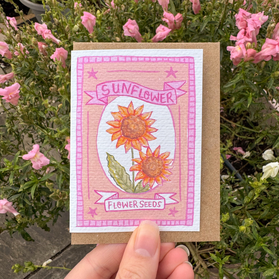 Sunflowers | Mini Greeting Card