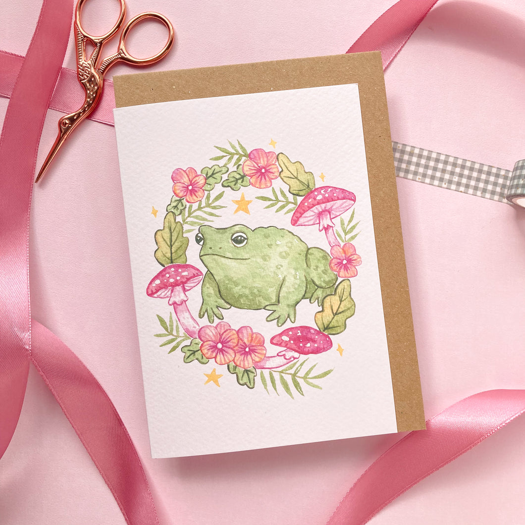 Toad Wreath | Greeting Card