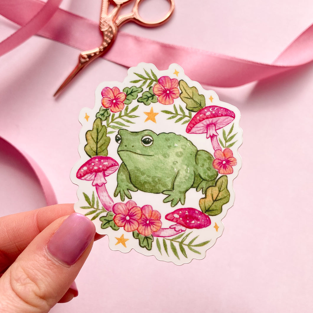 Toad Wreath Sticker