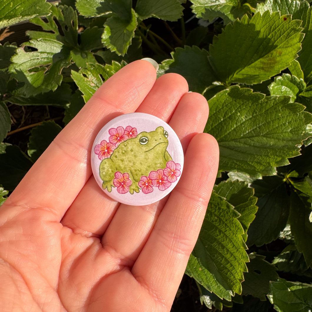 Toad & Flower Badge