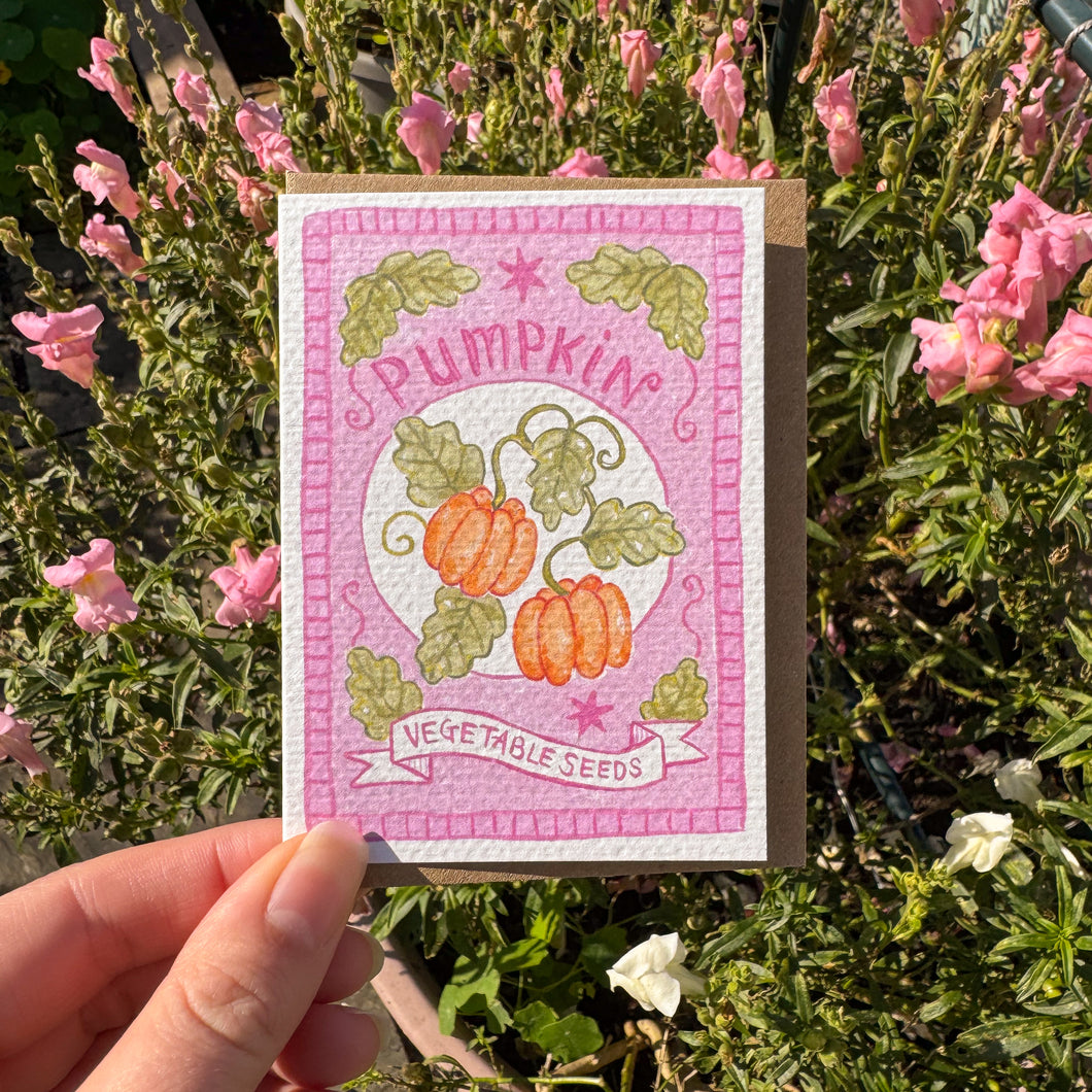 Pumpkins | Mini Greeting Card