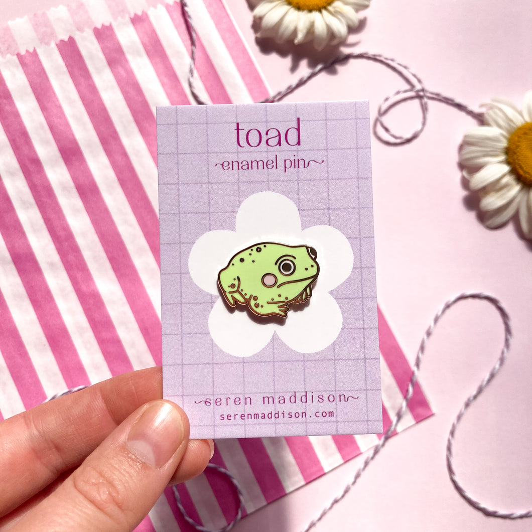 Toad Enamel Pin