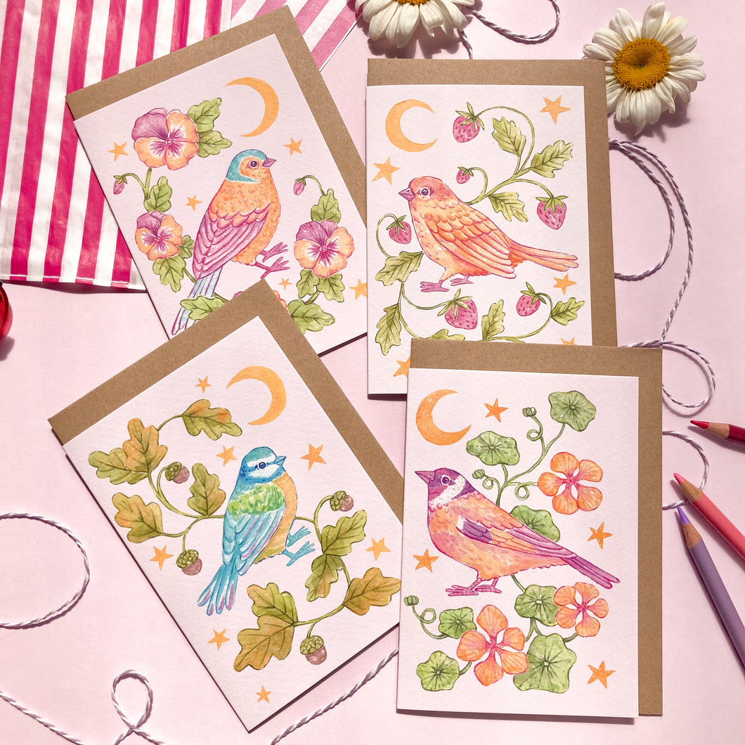 Birds & Flowers | Greeting Card Pack
