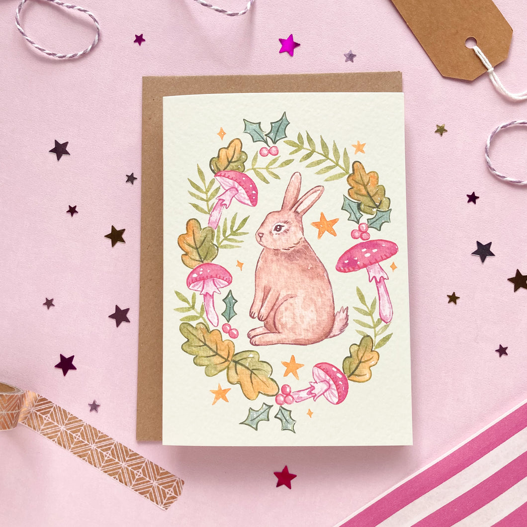 Bunny Wreath | Greeting Card