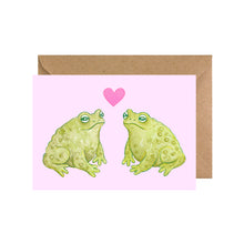 Load image into Gallery viewer, Toads in Love | Greeting Card
