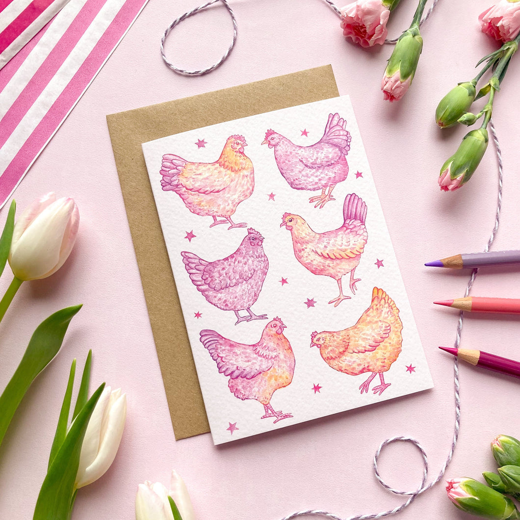 Spring Chickens | Greeting Card